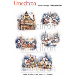 Cut-out shapes sheet - Christmas Villages